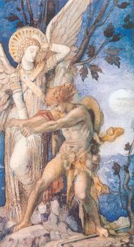 古斯塔夫 莫羅 Jacob and the Angel 古斯塔夫 莫羅 Jacob and the Angel